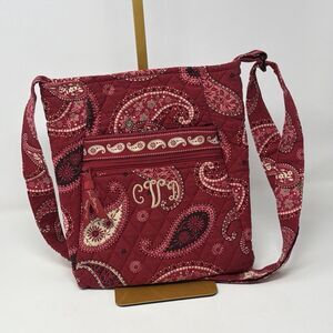 Vera Bradley Mesa Red Hipster Crossbody Bag CVD Monogram Vintage 2006